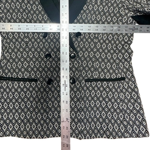 BCBGMaxAzria Women’s Diamond Jacquard Clifford Blazer Jacket ~ Size M - Picture 12 of 14